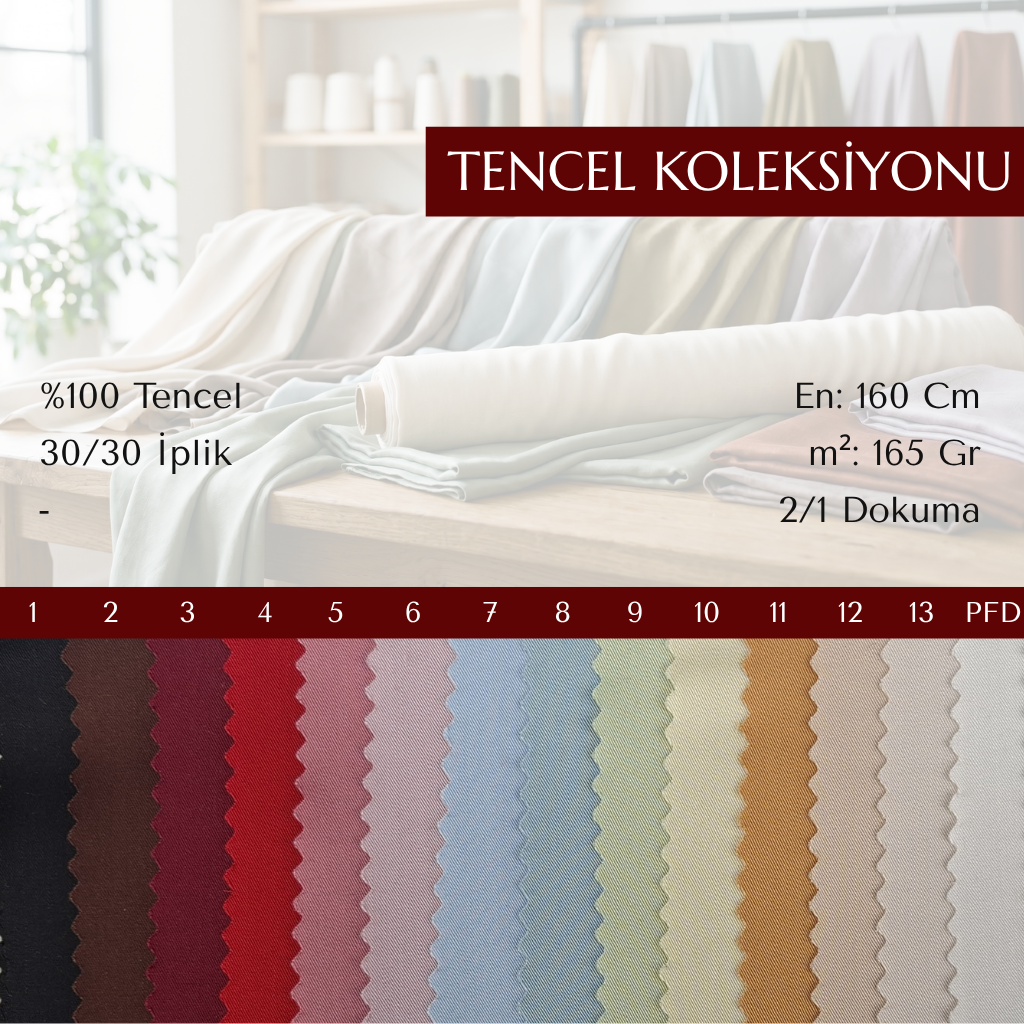 %100 Tencel 30/30 — 165 gr