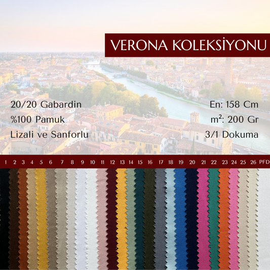Verona 20/20 İnce Gabardin — 200 gr
